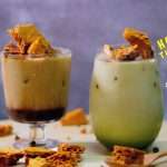 Resepi Special MIX-LAH -Honeycomb Thai Green Tea Latte (Recipe Sponge Toffee)