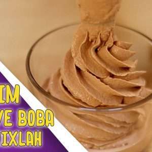Cara Buat Aiskrim Tealive Boba Milk Tea cara MIX-LAH (Resepi special sedap dan senang)